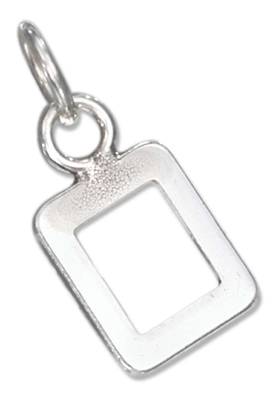Lined Number Zero 0 Charm Lined Number Zero 0 Charm