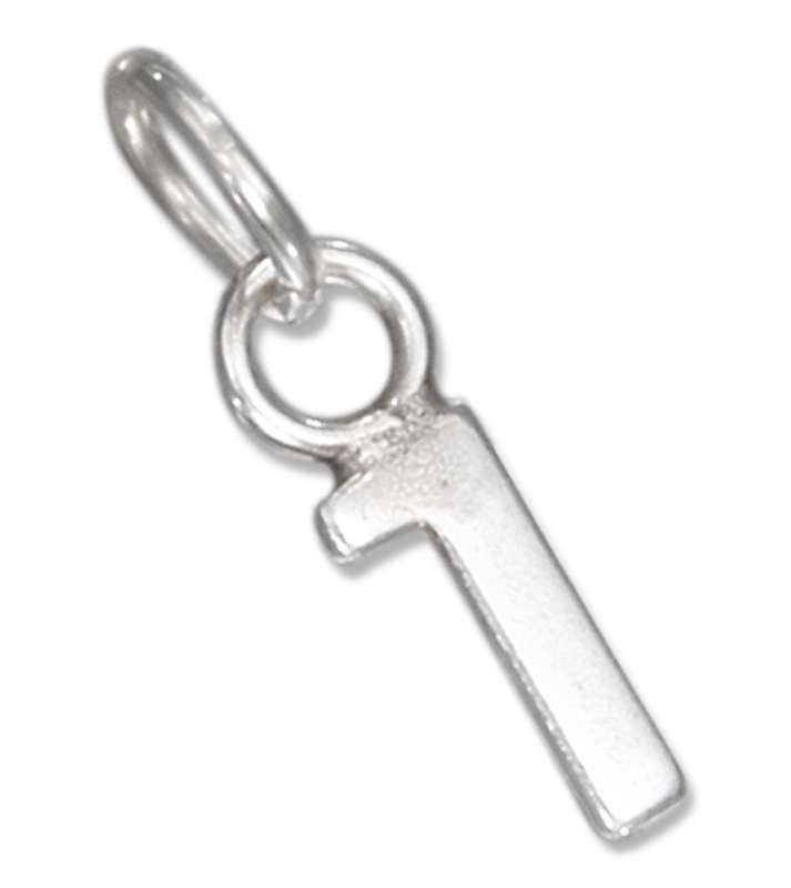 Lined Number One 1 Charm Lined Number One 1 Charm