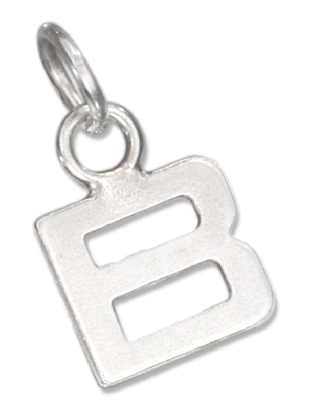 Lined Letter B Charm Lined Letter B Charm