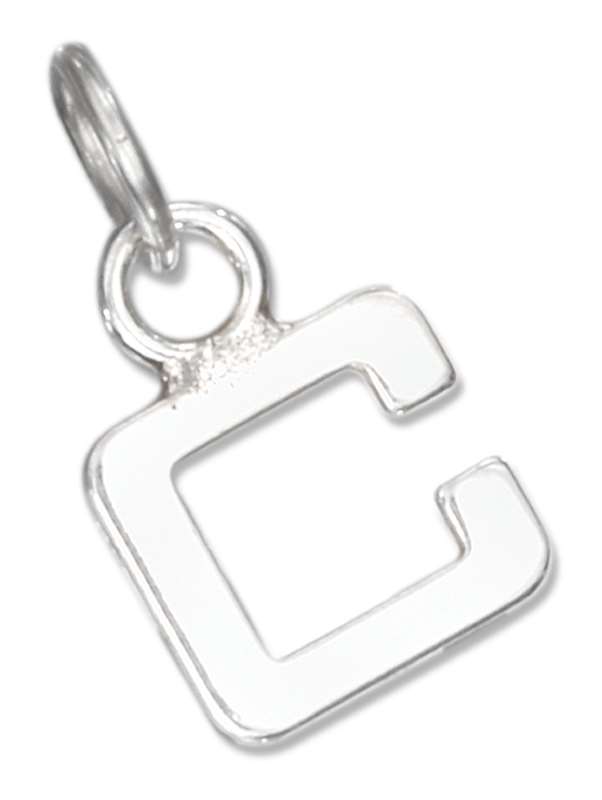 Lined Letter C Charm Lined Letter C Charm