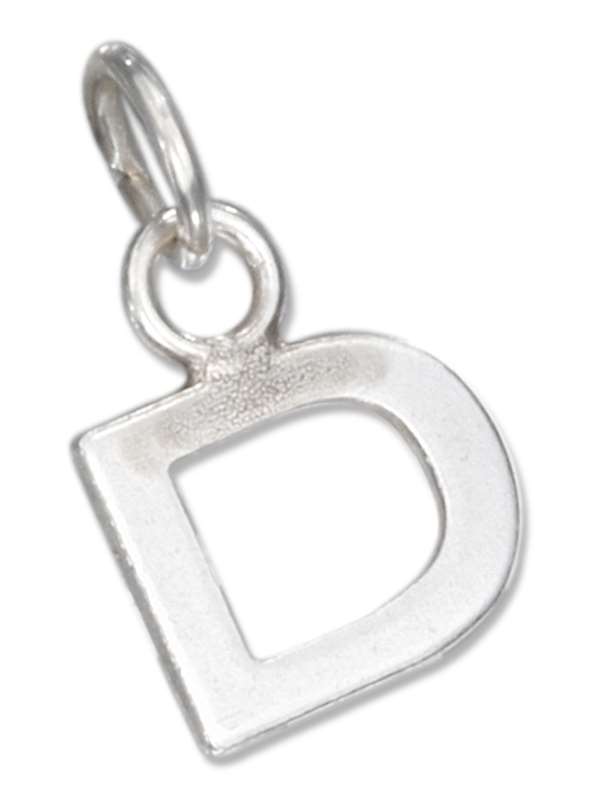 Lined Letter D Charm Lined Letter D Charm