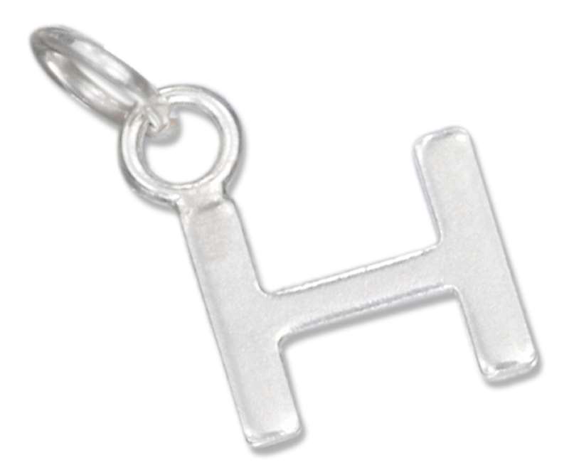 Lined Letter H Charm Lined Letter H Charm