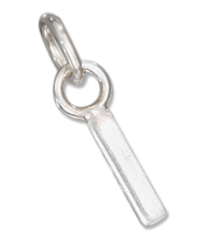 Lined Letter I Charm Lined Letter I Charm