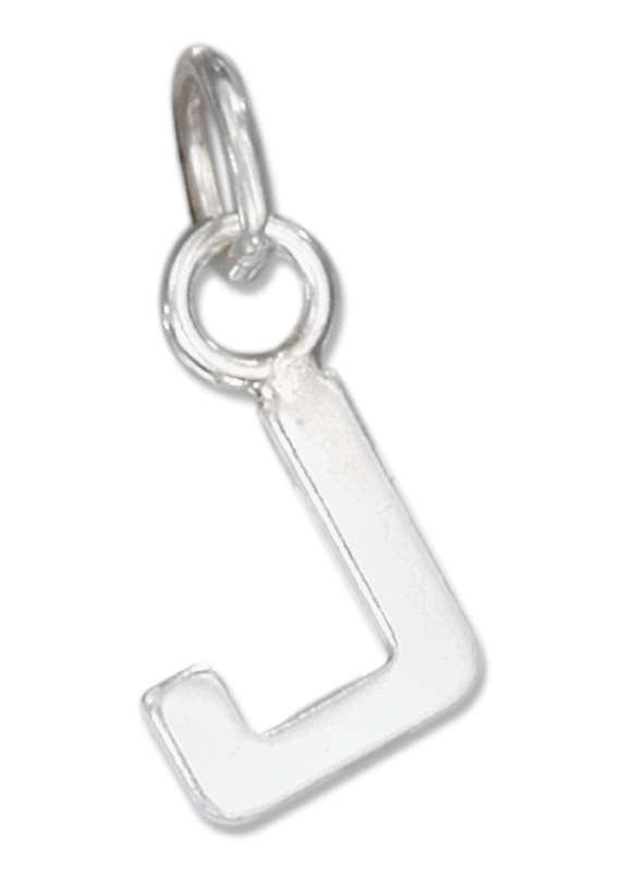 Lined Letter J Charm Lined Letter J Charm