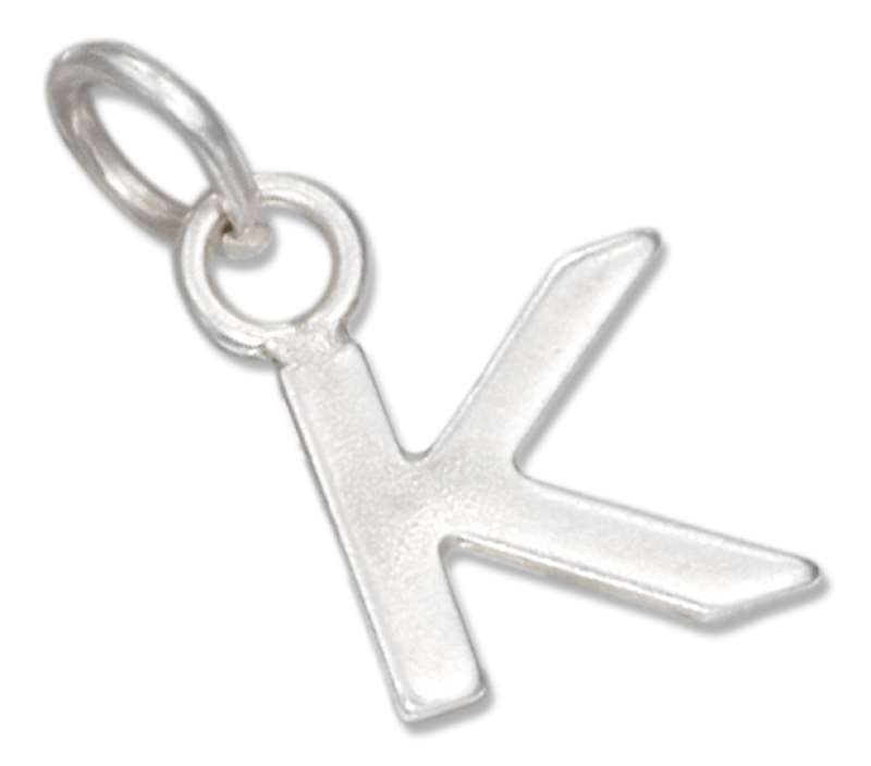 Lined Letter K Charm Lined Letter K Charm