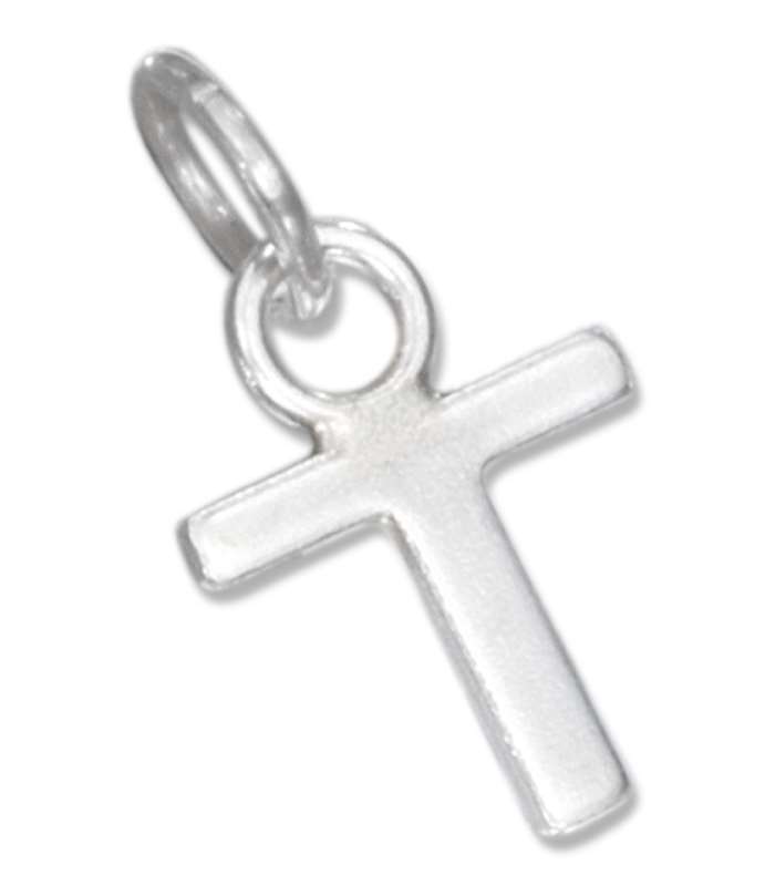 Lined Letter T Charm Lined Letter T Charm