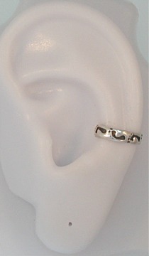 Nonpiercing 8mm Beach Footprints Ear Cuff Nonpiercing 8mm Beach Footprints Ear Cuff
