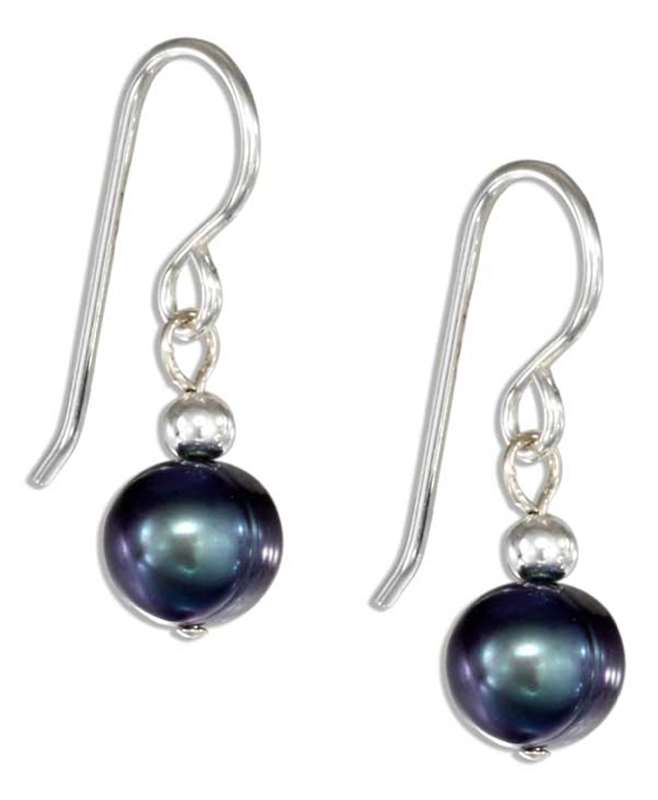 Gray Freshwater Pearl Drop Earrings Gray Freshwater Pearl Drop Earrings