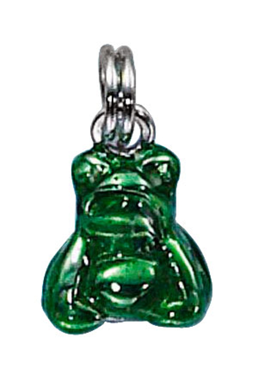 3D Enameled Sitting Frog Charm 3D Enameled Sitting Frog Charm