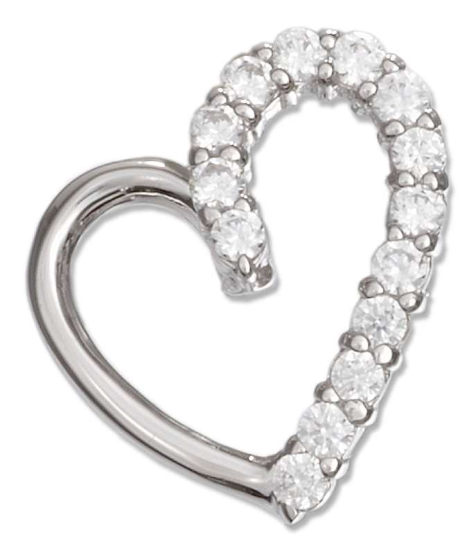Cubic Zirconia Open Heart Pendant Cubic Zirconia Open Heart Pendant