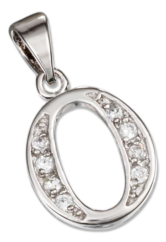 Cubic Zirconia Number Zero 0 Pendant Cubic Zirconia Number Zero 0 Pendant