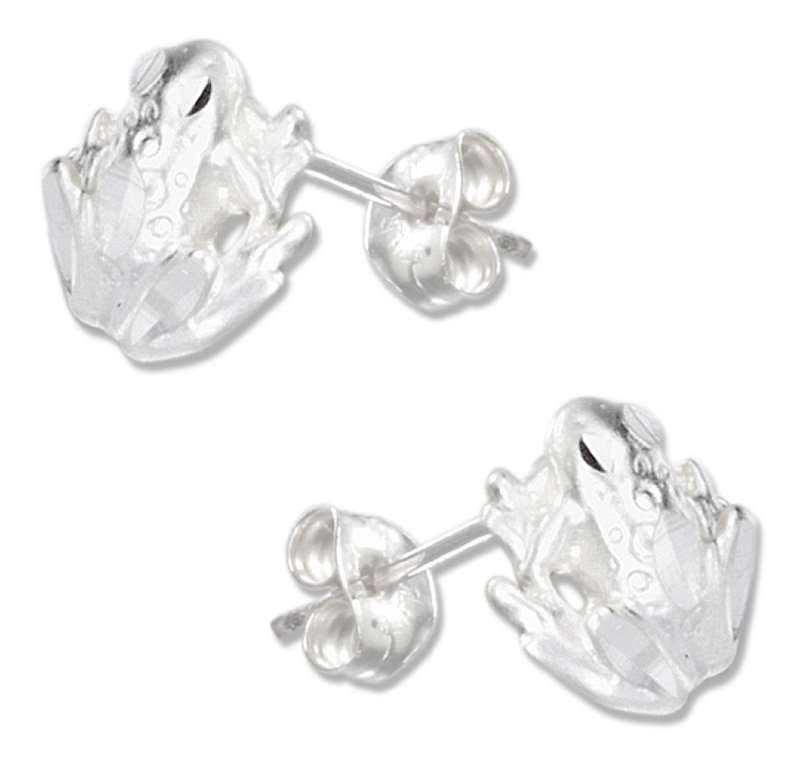 Polished Frog Post Earrings Polished Frog Post Earrings