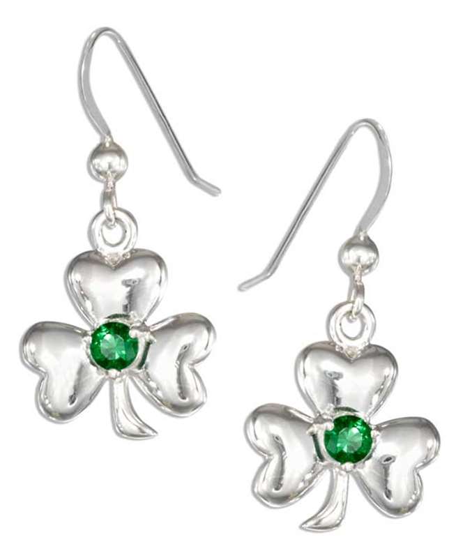 Shamrock Three 3 Leaf Clover Dangle Earrings Shamrock Three 3 Leaf Clover Dangle Earrings