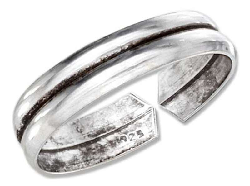Adjustable Plain Illusion Band Toe Ring Adjustable Plain Illusion Band Toe Ring