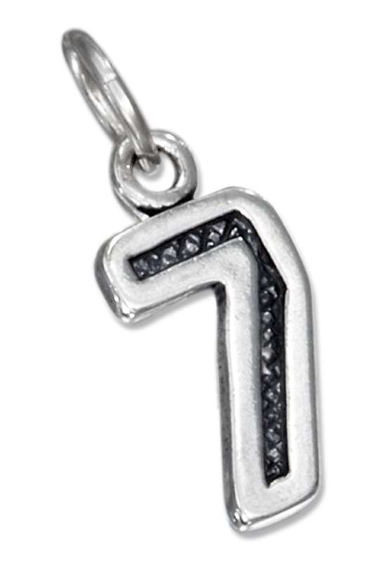 Jersey Number Seven 7 Charm Jersey Number Seven 7 Charm