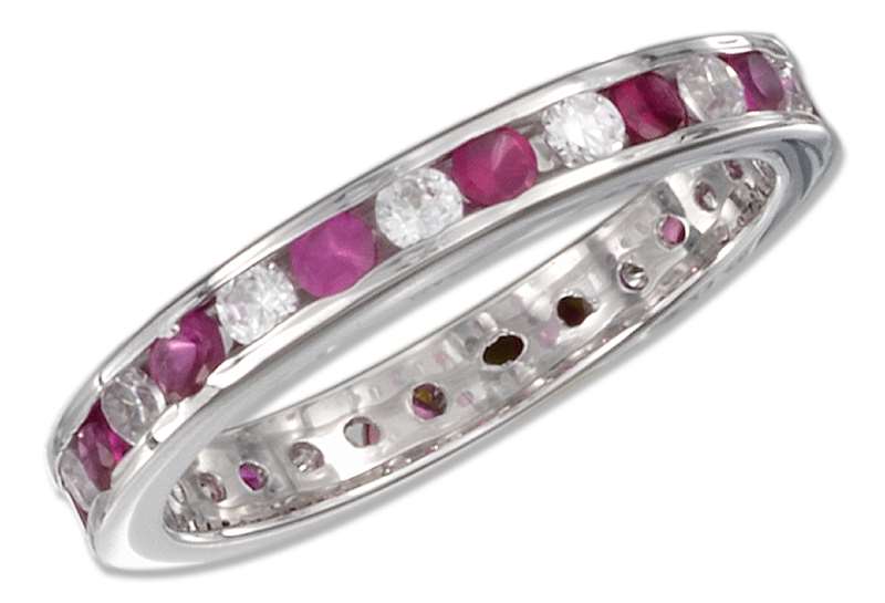 July Birthstone Eternity Ring July Birthstone Eternity Ring