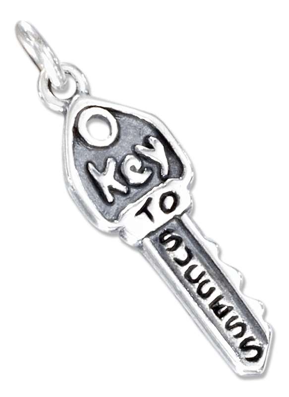 "KEY TO SUCCESS" Key Charm "KEY TO SUCCESS" Key Charm