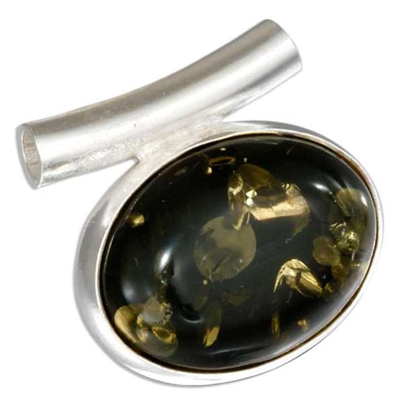 Green Amber Slide Pendant Green Amber Slide Pendant