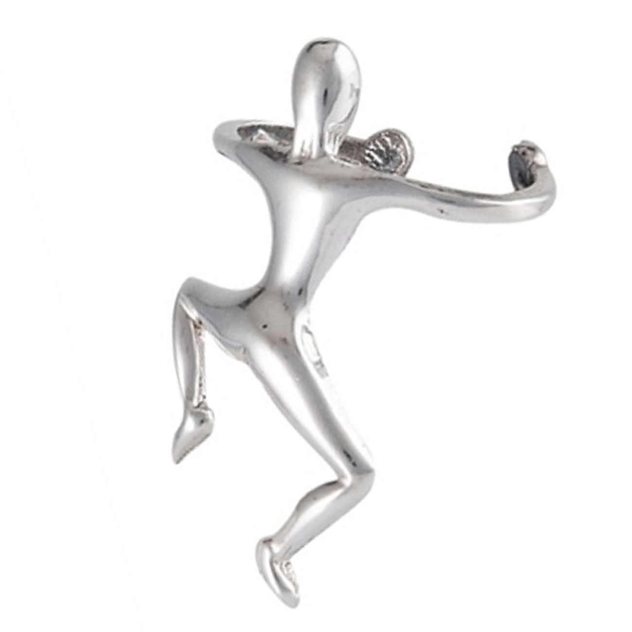 7/8" Left Ear Climbing Man Middle Ear Cuff 7/8" Left Ear Climbing Man Middle Ear Cuff