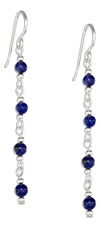 Lapis Beads Dangle Earrings Lapis Beads Dangle Earrings