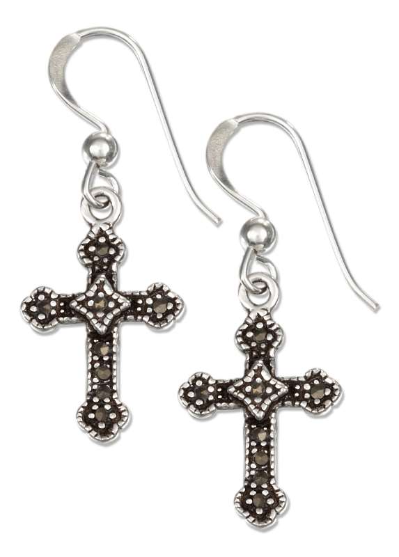 Sterling Silver Marcasite Earrings