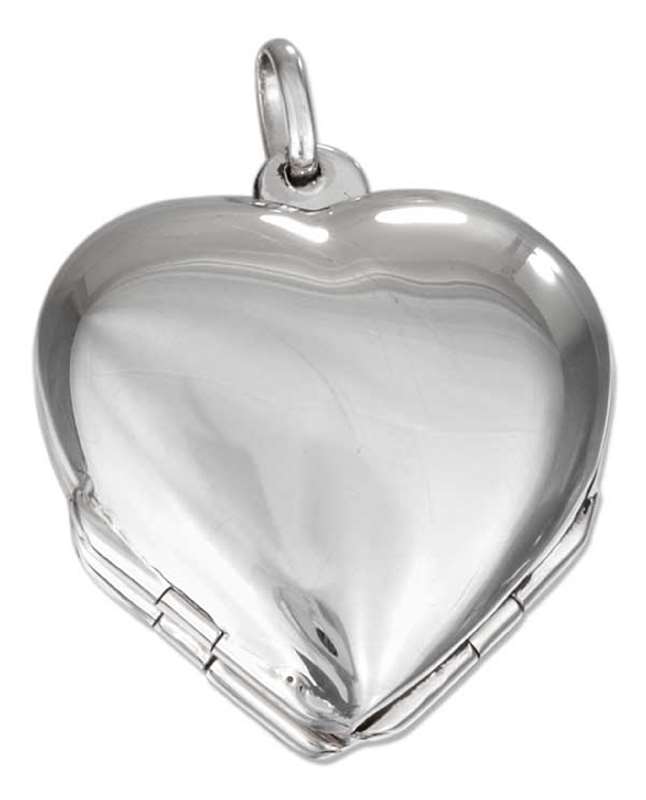 Sterling Silver Heart Locket Pendants