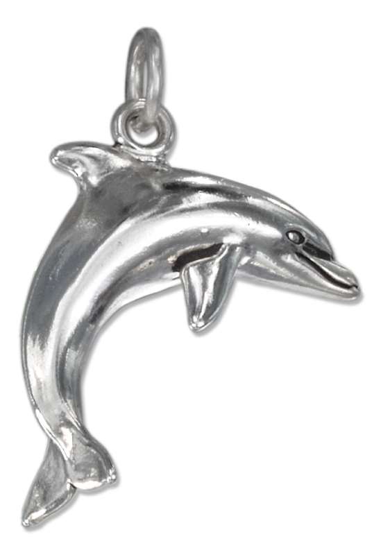 Hollow Back Partially 3D Dolphin Charm Hollow Back Partially 3D Dolphin Charm