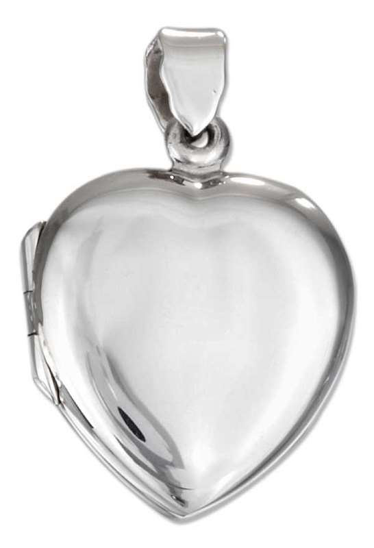 Sterling Silver Heart Locket Pendants