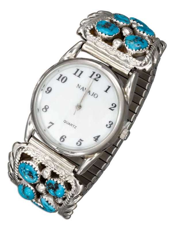 Men's Turquoise Stone Nugget Watch Men's Turquoise Stone Nugget Watch