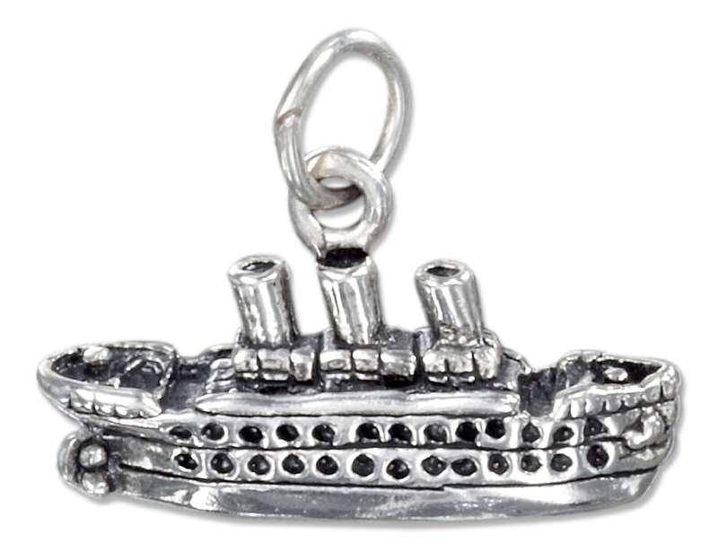 3D Passenger Cruise Ship Boat Charm 3D Passenger Cruise Ship Boat Charm