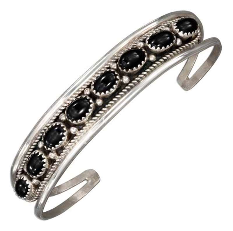 Black Onyx Wire Cuff Bracelet Black Onyx Wire Cuff Bracelet