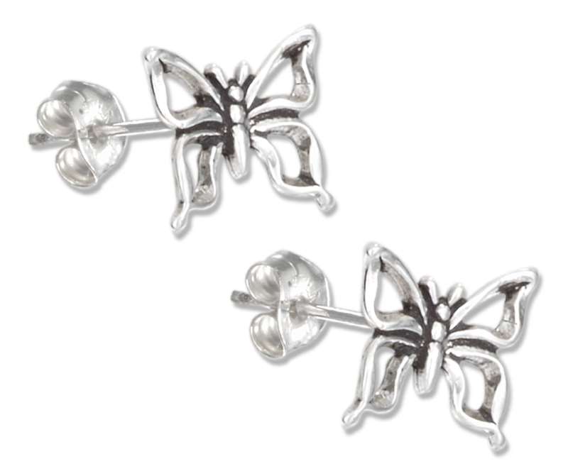 Open Butterfly Post Earrings Open Butterfly Post Earrings