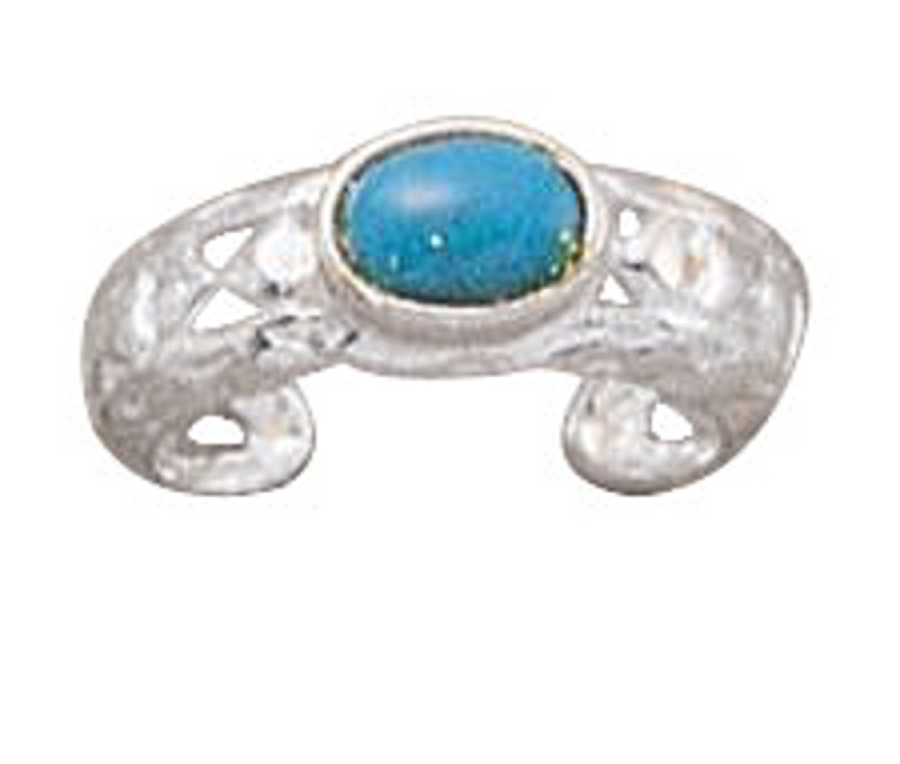 Light Blue Turquoise Toe Ring Light Blue Turquoise Toe Ring
