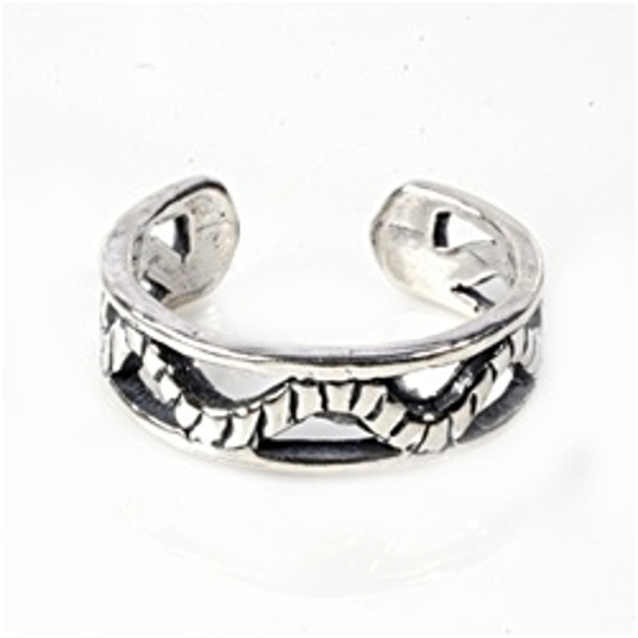 Open Wavy Rope Band Adjustable Toe Ring Open Wavy Rope Band Adjustable Toe Ring