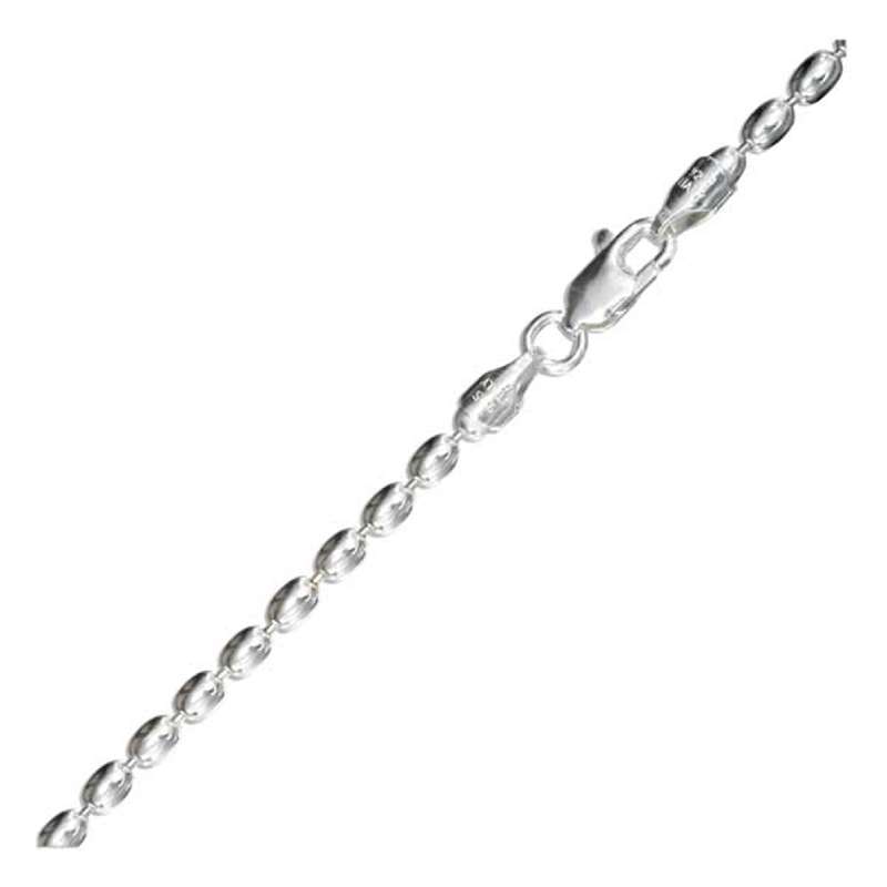 Oval Bead Chain Necklace Or Bracelet 3mm Oval Bead Chain Necklace Or Bracelet 3mm