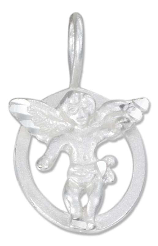 3D Guardian Angel Pendant On Oval 3D Guardian Angel Pendant On Oval