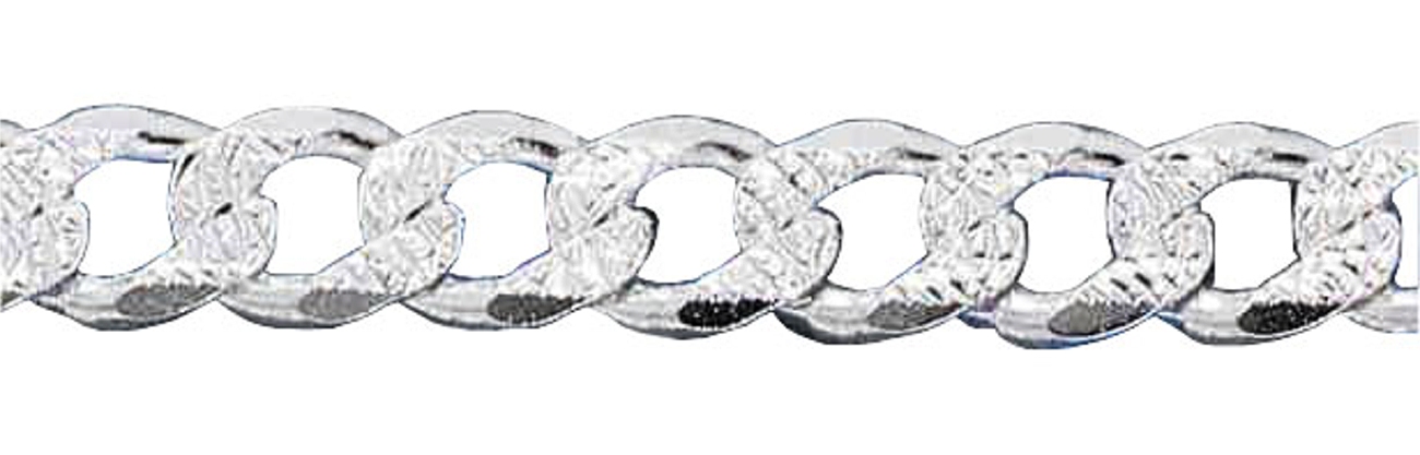8mm Wide Pave Curb Chain Anklet Necklace Bracelet 8mm Wide Pave Curb Chain Anklet Necklace Bracelet