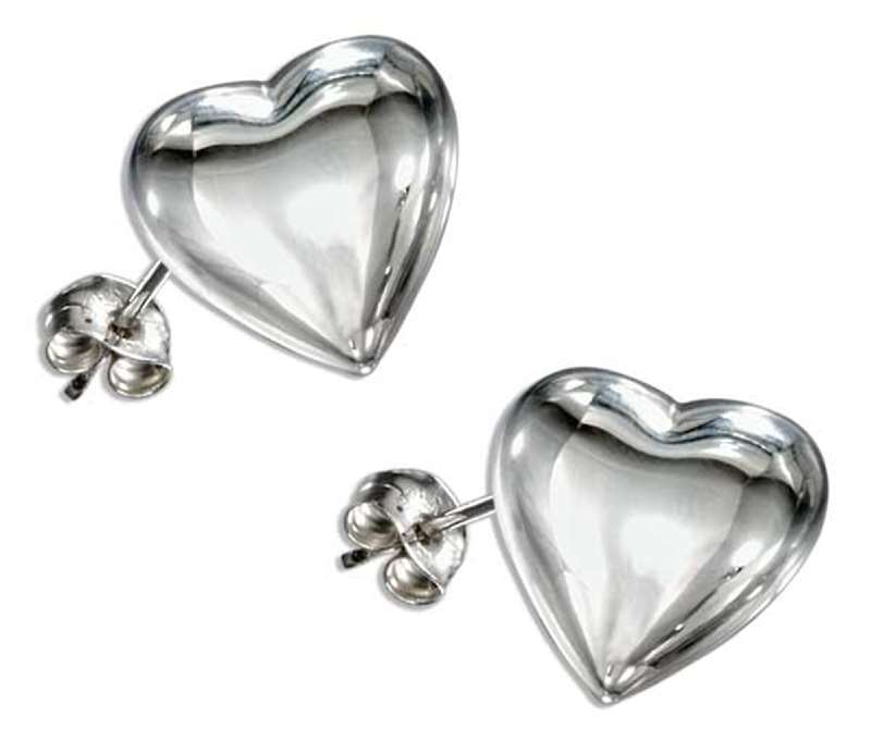 Polished Heart Post Earrings Polished Heart Post Earrings