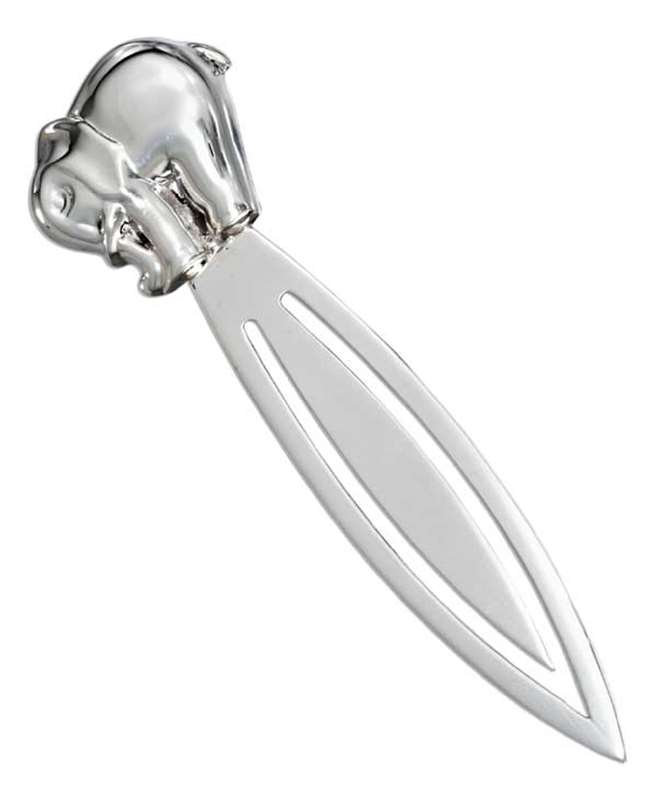 Sterling Silver Puffed Elephant Bookmark Sterling Silver Puffed Elephant Bookmark
