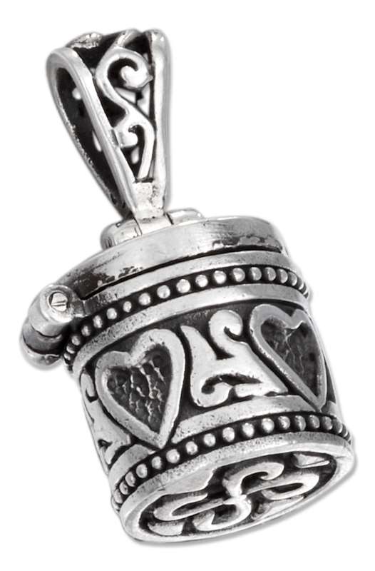 Round Prayer Box Locket Pendant Round Prayer Box Locket Pendant