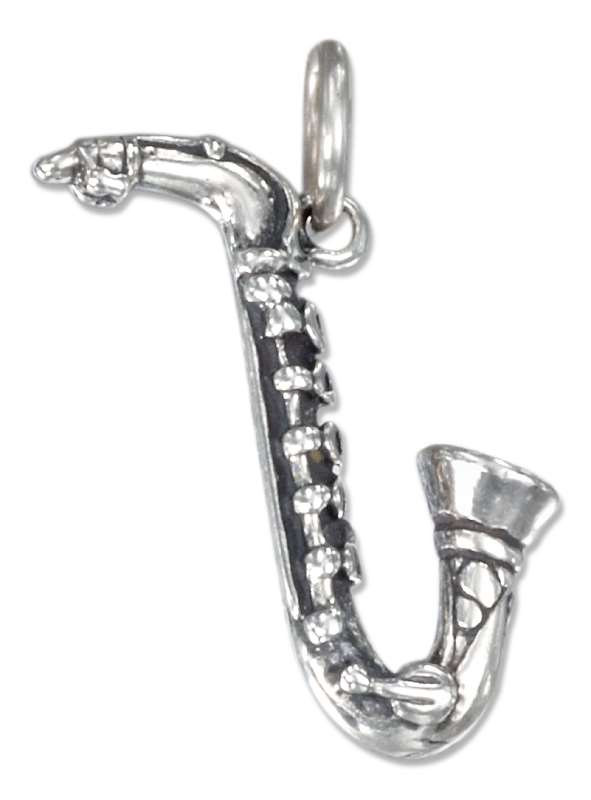 3D Alto Or Tenor Saxophone Musical Instrument Charm 3D Alto Or Tenor Saxophone Musical Instrument Charm