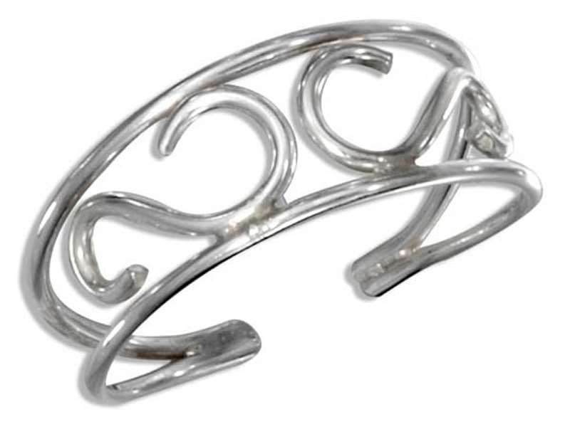Wire Scroll Toe Ring Wire Scroll Toe Ring