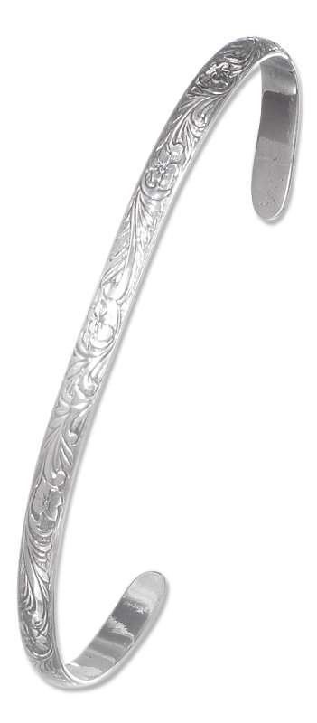 Scrolled Narrow Cuff Bracelet Scrolled Narrow Cuff Bracelet