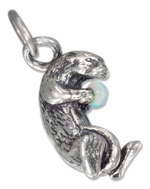 3D Sea Otter Imitation Opal Charm 3D Sea Otter Imitation Opal Charm