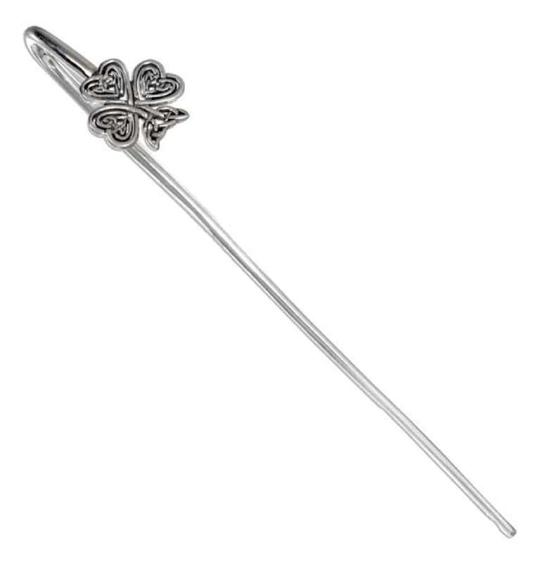 Sterling Silver Celtic Knot Shamrock Stick Bookmark Sterling Silver Celtic Knot Shamrock Stick Bookmark