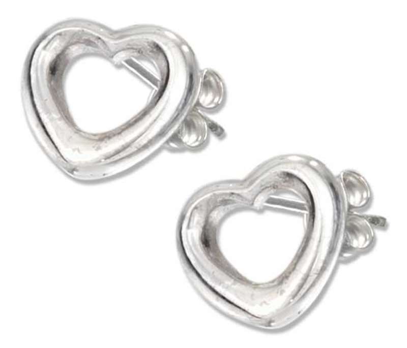 Open Heart Post Earrings Open Heart Post Earrings
