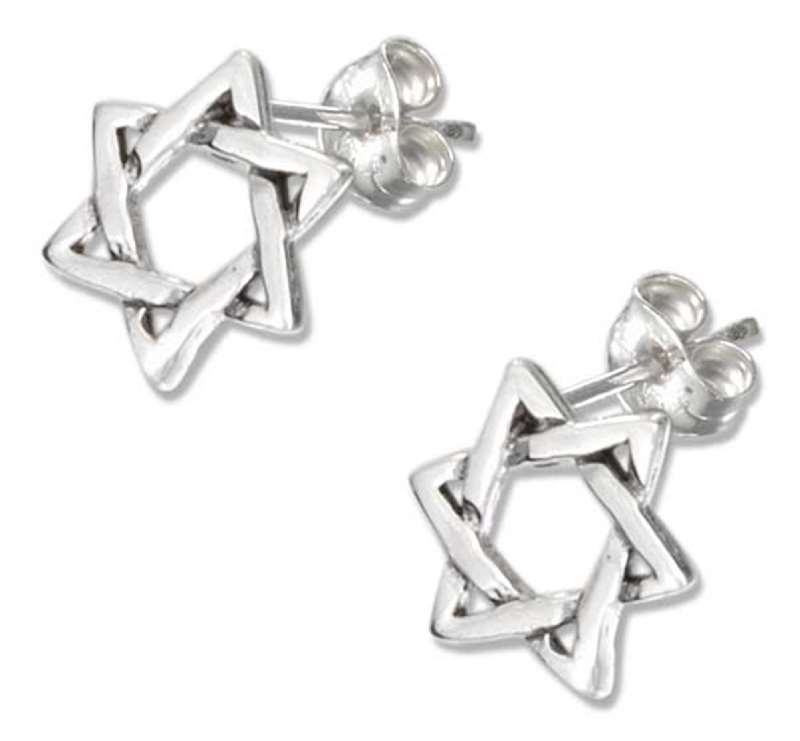 Star Of David Post Earrings Star Of David Post Earrings
