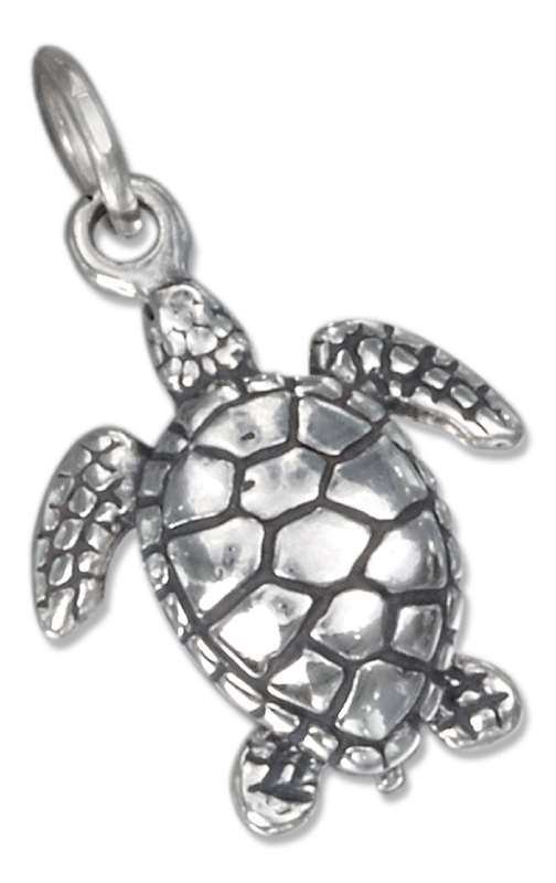 3D Small Ocean Sea Turtle Charm 3D Small Ocean Sea Turtle Charm