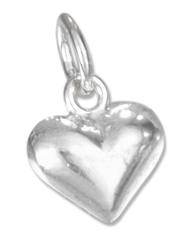 Small Puffed Heart Charm Small Puffed Heart Charm