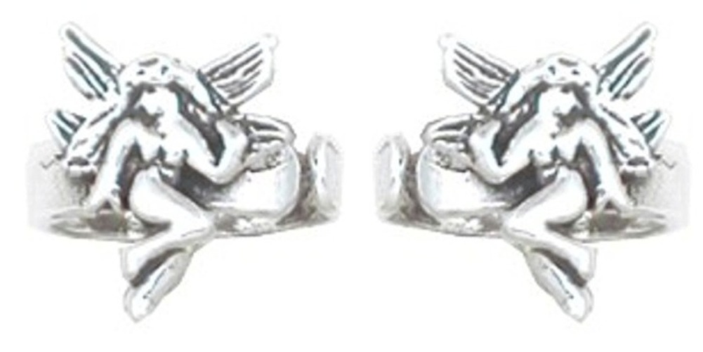 Left And Right Ear Small Winged Fairy Band Middle Inner Ear Cuff Set Left And Right Ear Small Winged Fairy Band Middle Inner Ear Cuff Set